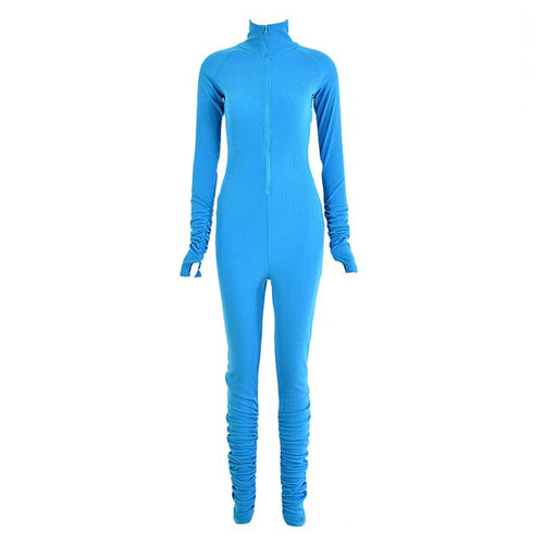 Load image into Gallery viewer, Turtleneck Gloved Sleeve Jumpsuits
