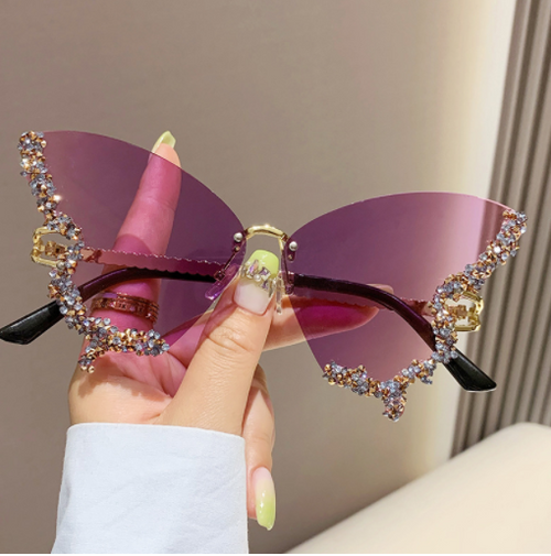 Load image into Gallery viewer, Diamond Butterfly Sunglasses
